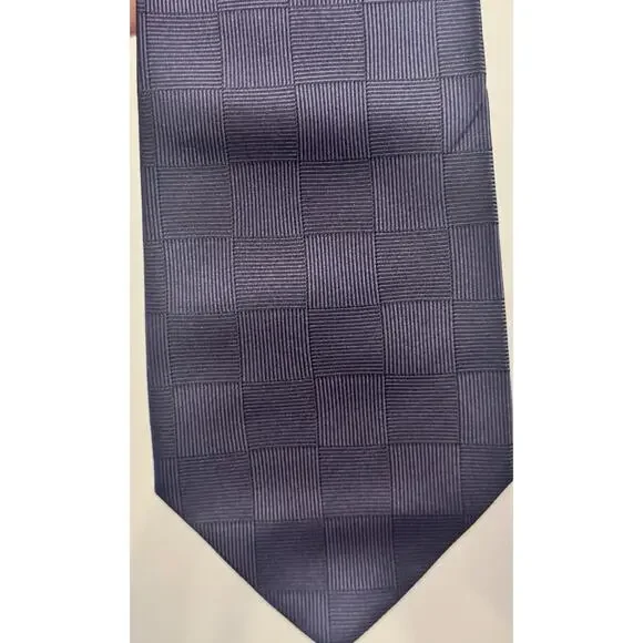 Vintage Valentino Navy Silk Made In Italy Designer Classic Daddy 90s y2k Boss - Picture 3 of 11